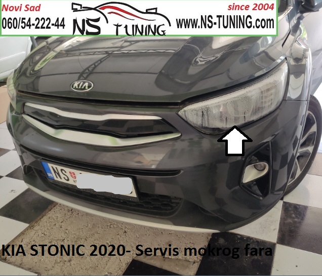 kia stonic 2019 2020 2021 2022 mokar far reparacija vlaga hb3 servis novi sad ns tuning elektricar